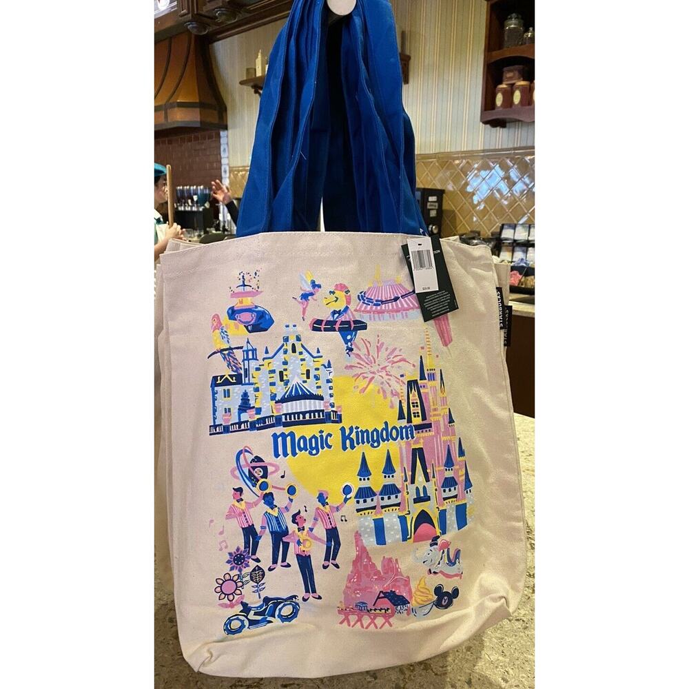 2024 Walt Disney World‎ Magic Kingdom Bag Canvas Tote Starbucks Discovery Series